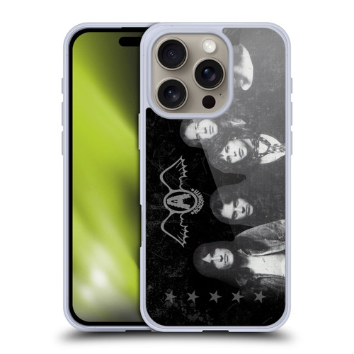 Aerosmith Black And White Vintage Photo Soft Gel Case for Apple iPhone 16 Pro