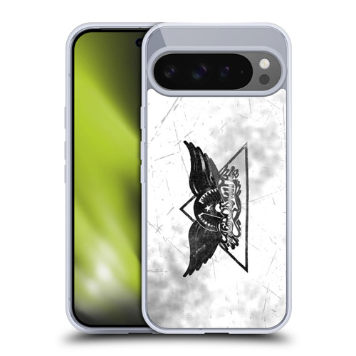 Aerosmith Black And White Triangle Winged Logo Soft Gel Case for Google Pixel 9 Pro XL