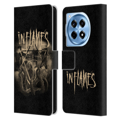 In Flames Metal Grunge Octoflames Leather Book Wallet Case Cover For OnePlus 12R
