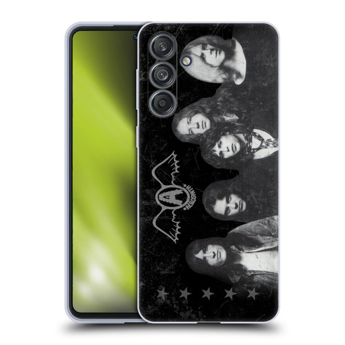Aerosmith Black And White Vintage Photo Soft Gel Case for Samsung Galaxy M55 5G