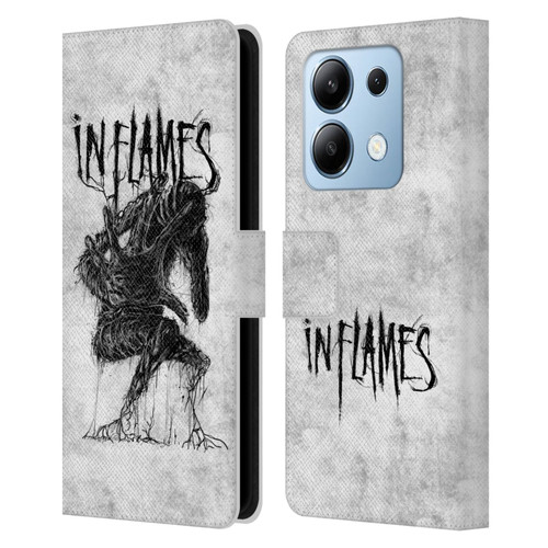 In Flames Metal Grunge Big Creature Leather Book Wallet Case Cover For Xiaomi Redmi Note 13/13 Pro 5G