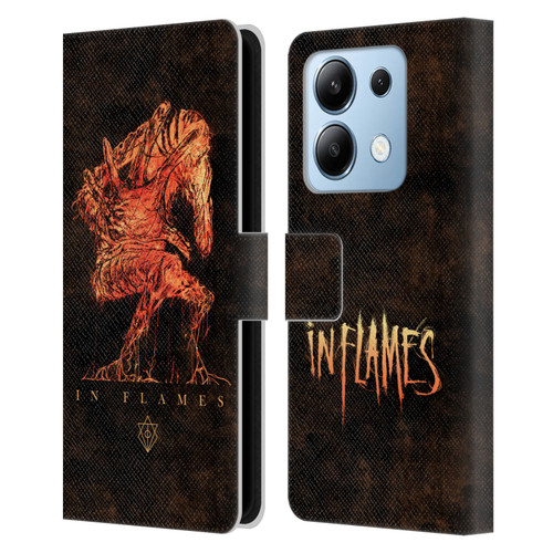 In Flames Metal Grunge Creature Leather Book Wallet Case Cover For Xiaomi Redmi Note 13/13 Pro 5G