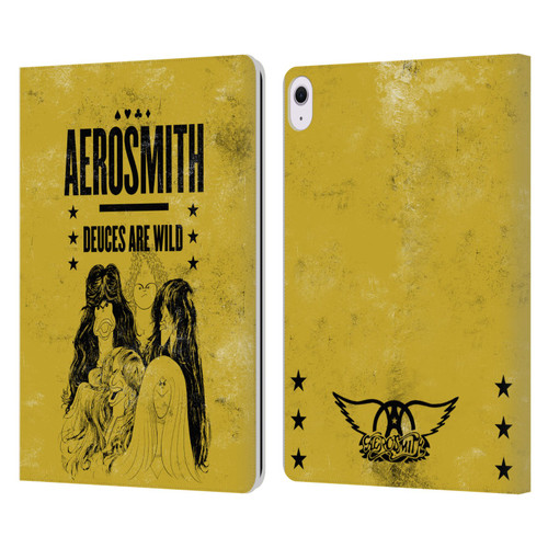 Aerosmith Classics Deuces Are Wild Leather Book Wallet Case Cover For Apple iPad Air 13 2024