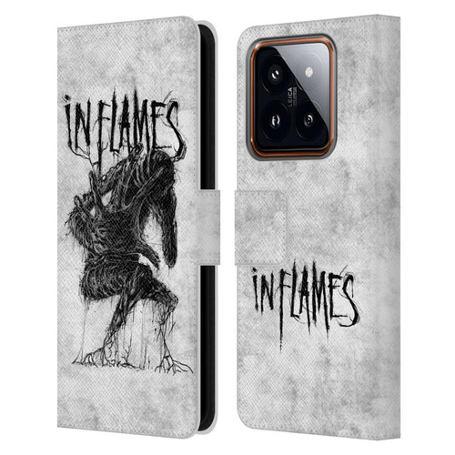 In Flames Metal Grunge Big Creature Leather Book Wallet Case Cover For Xiaomi 14