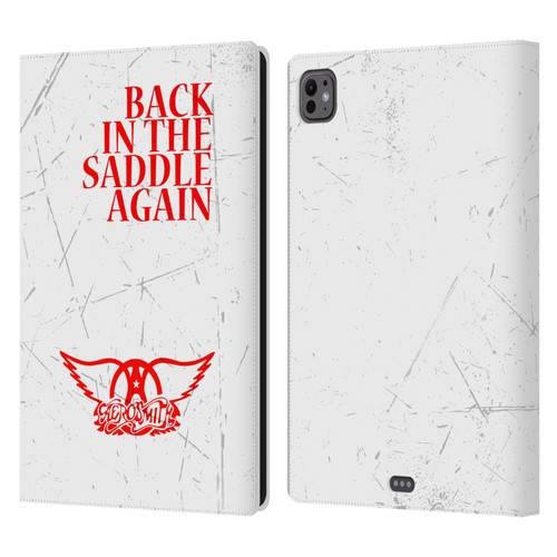 Aerosmith Classics Back In The Saddle Again Leather Book Wallet Case Cover For Apple iPad Pro 11 M4 2024