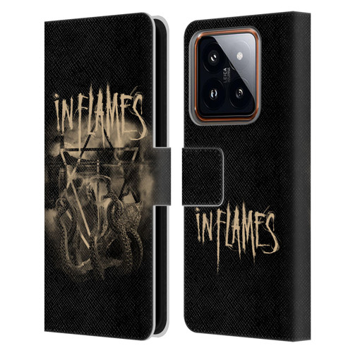 In Flames Metal Grunge Octoflames Leather Book Wallet Case Cover For Xiaomi 14