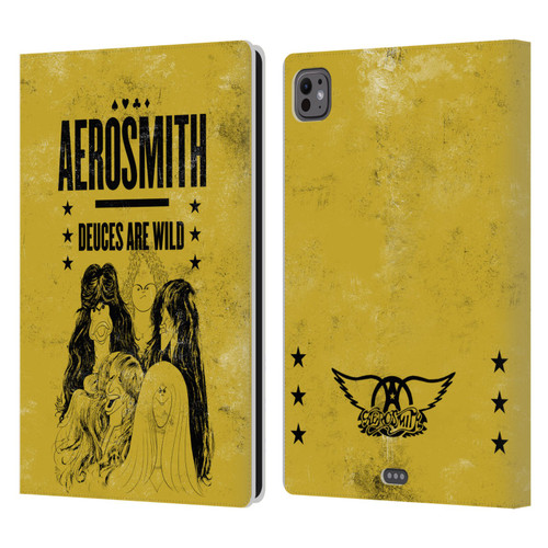 Aerosmith Classics Deuces Are Wild Leather Book Wallet Case Cover For Apple iPad Pro 11 M4 2024