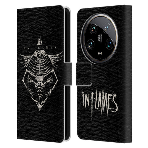 In Flames Metal Grunge Jesterhead Bones Leather Book Wallet Case Cover For Xiaomi 14 Ultra