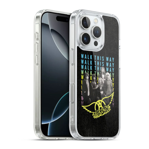 Aerosmith Classics Walk This Way Soft Gel Case for Apple iPhone 16 Pro & MagSafe