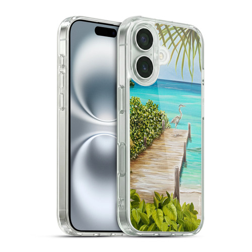 Lisa Sparling Birds And Nature Coastal Seclusion Soft Gel Case for Apple iPhone 16 & MagSafe