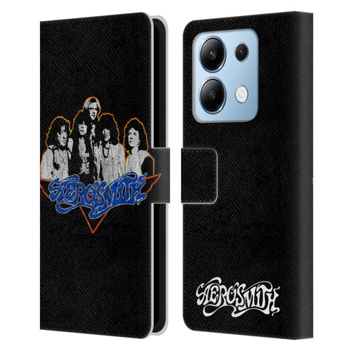 Aerosmith Classics Group Photo Vintage Leather Book Wallet Case Cover For Xiaomi Redmi Note 13/13 Pro 5G