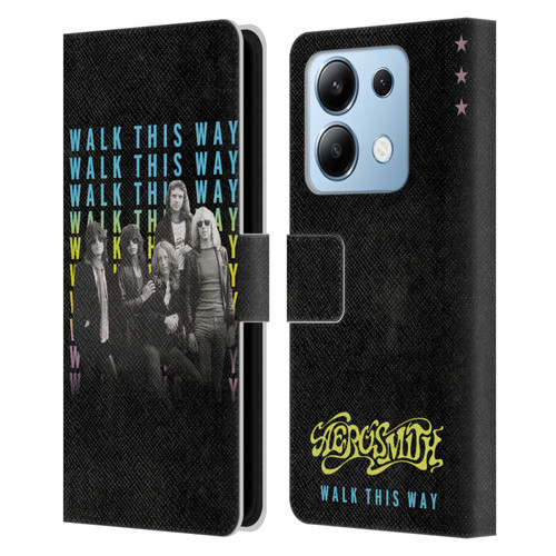 Aerosmith Classics Walk This Way Leather Book Wallet Case Cover For Xiaomi Redmi Note 13/13 Pro 5G