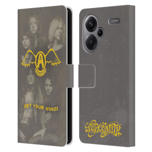 Aerosmith Classics Get Your Wings Leather Book Wallet Case Cover For Xiaomi Redmi Note 13 Pro Plus 5G