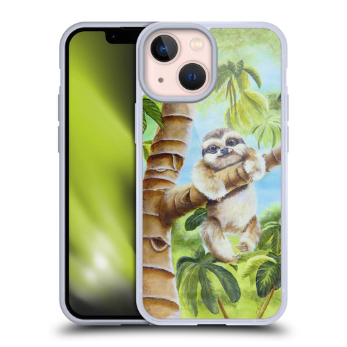 Lisa Sparling Creatures Cutest Sloth Soft Gel Case for Apple iPhone 13 Mini