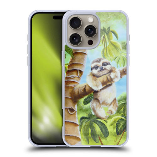 Lisa Sparling Creatures Cutest Sloth Soft Gel Case for Apple iPhone 16 Pro Max