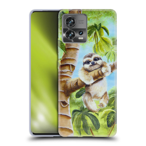 Lisa Sparling Creatures Cutest Sloth Soft Gel Case for Motorola Moto Edge 30 Fusion