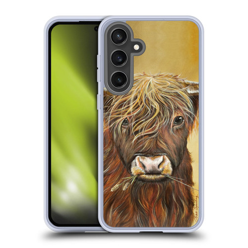 Lisa Sparling Creatures Highland Cow Fireball Soft Gel Case for Samsung Galaxy S24 FE