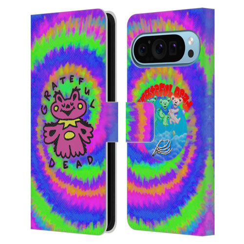 Grateful Dead Trends Dancing Bear Colorful Leather Book Wallet Case Cover For Google Pixel 9 / Pixel 9 Pro