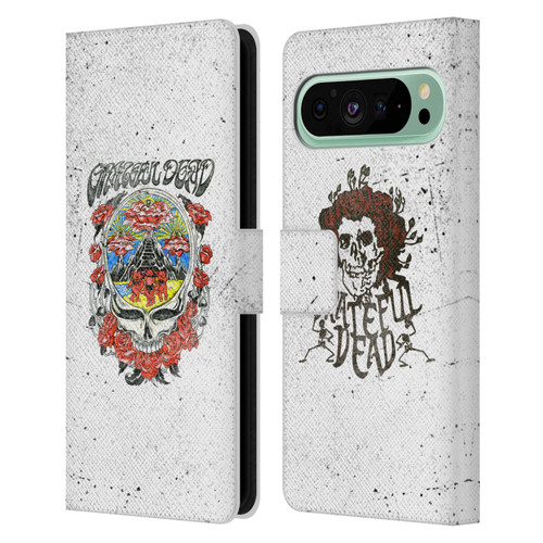 Grateful Dead Trends Rose Leather Book Wallet Case Cover For Google Pixel 9 Pro XL