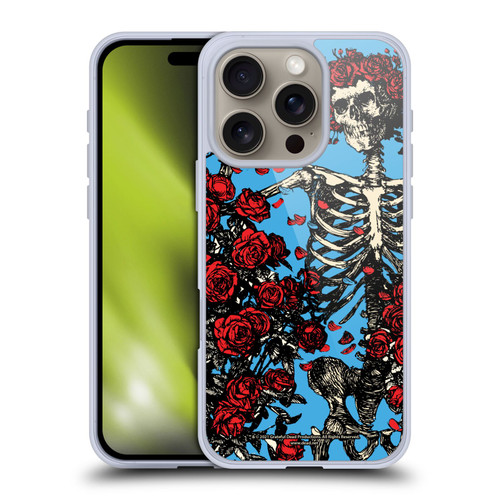 Grateful Dead Trends Bertha Skull Roses Soft Gel Case for Apple iPhone 16 Pro & MagSafe