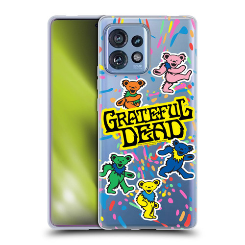 Grateful Dead Trends Bear Color Splatter Soft Gel Case for Motorola Moto Edge 40 Pro