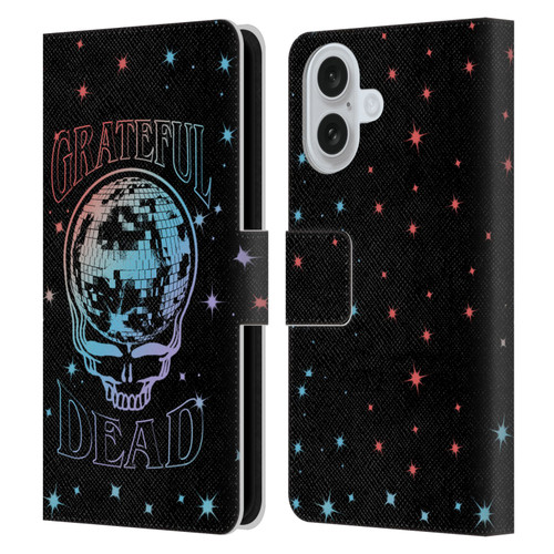 Grateful Dead Trends Skull Logo Leather Book Wallet Case Cover For Apple iPhone 16