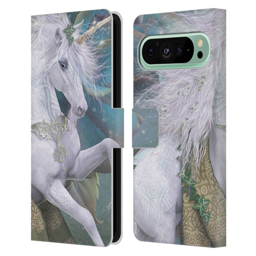 Laurie Prindle Fantasy Horse Kieran Unicorn Leather Book Wallet Case Cover For Google Pixel 9 Pro XL