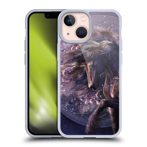 Laurie Prindle Fantasy Horse Chimera Black Rose Unicorn Soft Gel Case for Apple iPhone 13 Mini