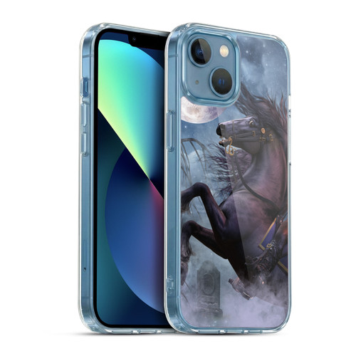 Laurie Prindle Fantasy Horse Sleepy Hollow Warrior Soft Gel Case for Apple iPhone 13 Mini & MagSafe