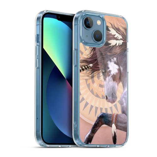 Laurie Prindle Fantasy Horse Native Spirit Soft Gel Case for Apple iPhone 13 Mini & MagSafe
