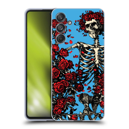 Grateful Dead Trends Bertha Skull Roses Soft Gel Case for Samsung Galaxy M55 5G