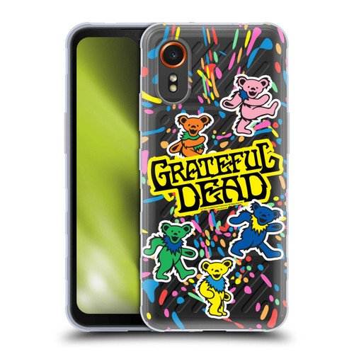 Grateful Dead Trends Bear Color Splatter Soft Gel Case for Samsung Galaxy Xcover7 5G