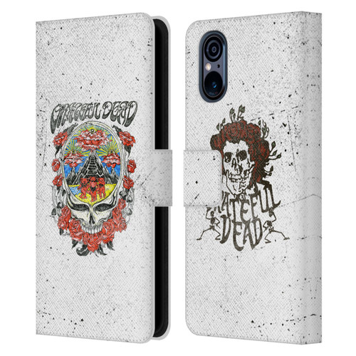 Grateful Dead Trends Rose Leather Book Wallet Case Cover For Sony Xperia 5 V 5G
