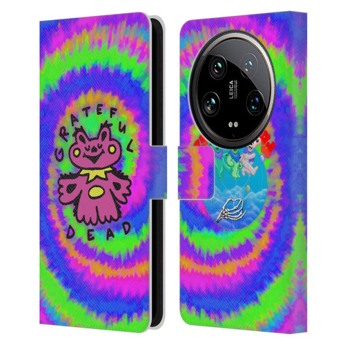 Grateful Dead Trends Dancing Bear Colorful Leather Book Wallet Case Cover For Xiaomi 14 Ultra