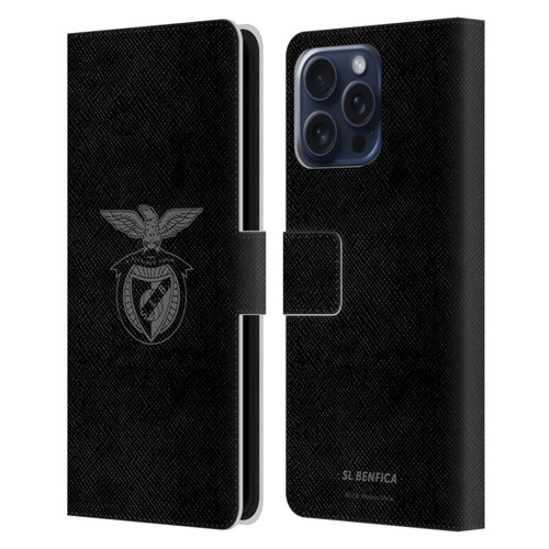 S.L. Benfica 2021/22 Crest Black Leather Book Wallet Case Cover For Apple iPhone 16 Pro Max