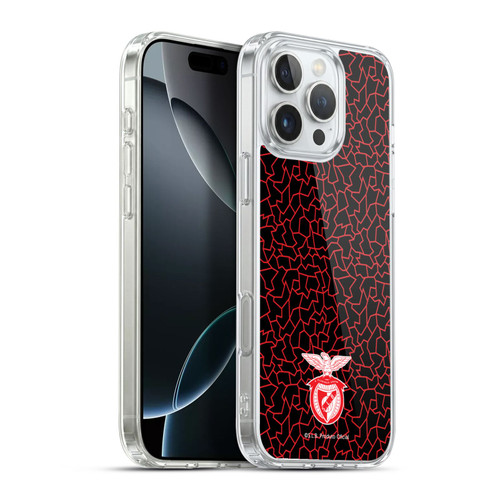 S.L. Benfica 2021/22 Crest Mosaic Pattern Soft Gel Case for Apple iPhone 16 Pro Max