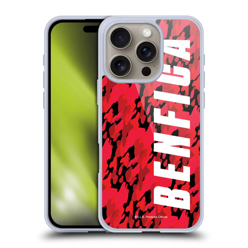 S.L. Benfica 2021/22 Crest Camouflage Soft Gel Case for Apple iPhone 16 Pro