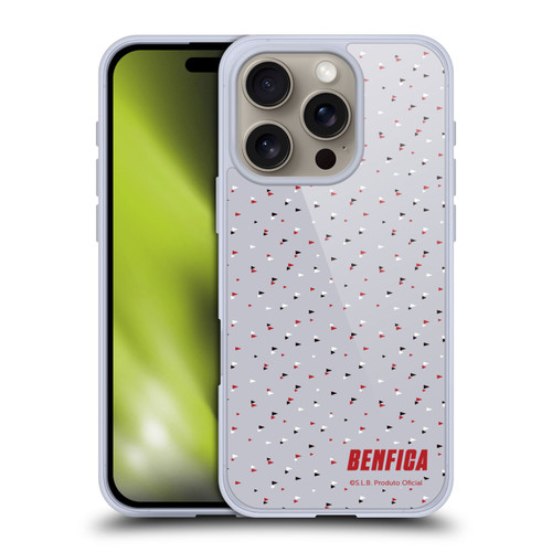 S.L. Benfica 2021/22 Crest Triangles Soft Gel Case for Apple iPhone 16 Pro