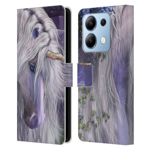 Laurie Prindle Fantasy Horse Moonlight Serenade Unicorn Leather Book Wallet Case Cover For Xiaomi Redmi Note 13/13 Pro 5G