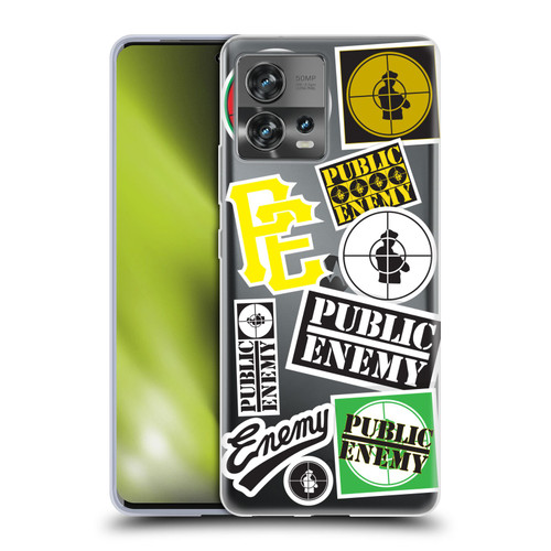 Public Enemy Graphics Collage Soft Gel Case for Motorola Moto Edge 30 Fusion