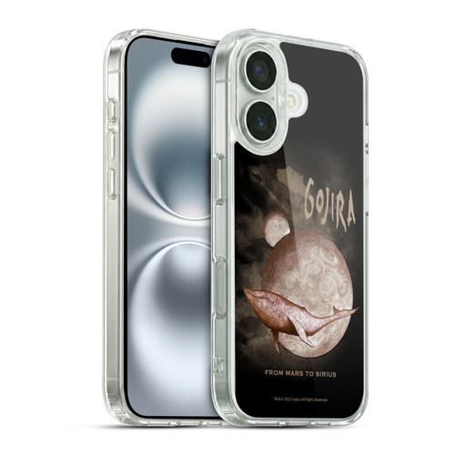 Gojira Graphics From Mars to Sirius in Black Soft Gel Case for Apple iPhone 16 & MagSafe