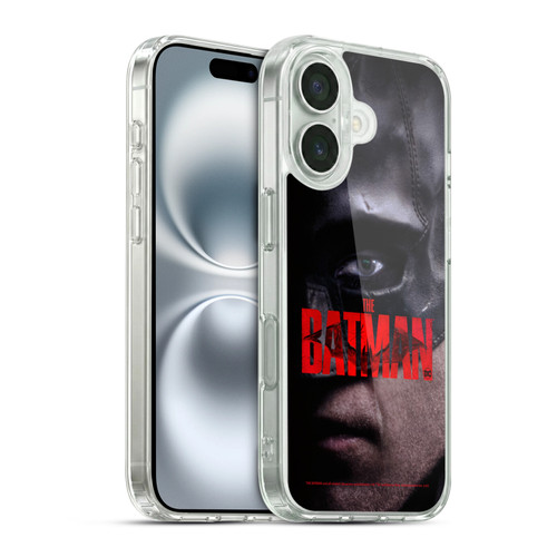 The Batman Posters Close Up Soft Gel Case for Apple iPhone 16 & MagSafe