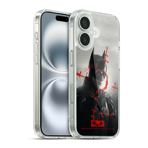 The Batman Posters Unmask The Truth Soft Gel Case for Apple iPhone 16 & MagSafe