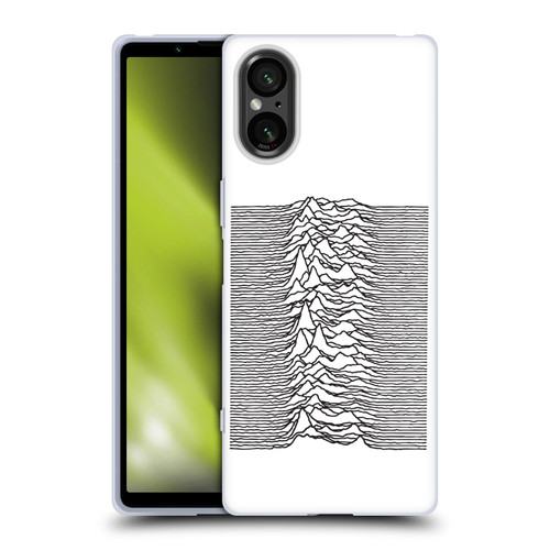 Joy Division Graphics Pulsar Waves Soft Gel Case for Sony Xperia 5 V 5G