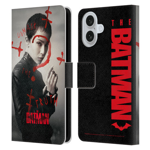 The Batman Posters Catwoman Unmask The Truth Leather Book Wallet Case Cover For Apple iPhone 16