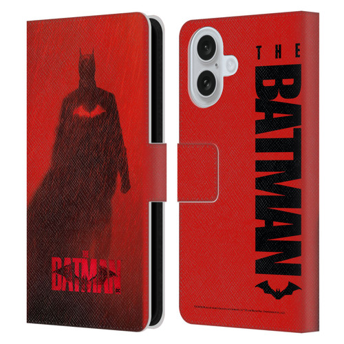 The Batman Posters Red Rain Leather Book Wallet Case Cover For Apple iPhone 16