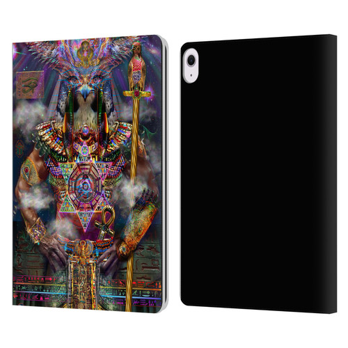 Jumbie Art Gods and Goddesses Horus Leather Book Wallet Case Cover For Apple iPad Air 13 2024