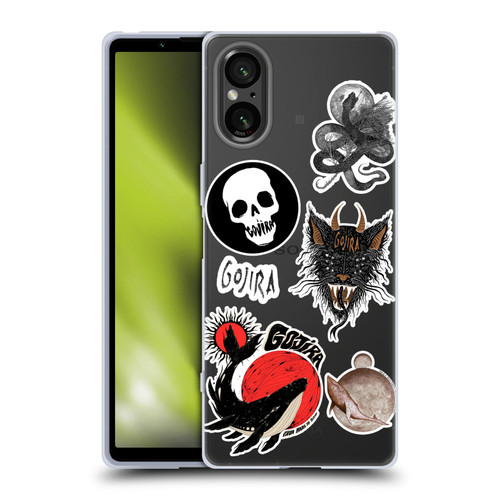 Gojira Graphics Sticker Print Soft Gel Case for Sony Xperia 5 V 5G