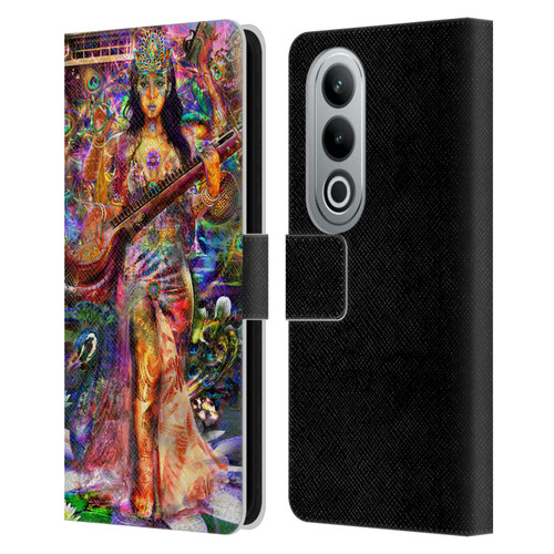 Jumbie Art Gods and Goddesses Saraswatti Leather Book Wallet Case Cover For OPPO OnePlus Ace 3V 5G