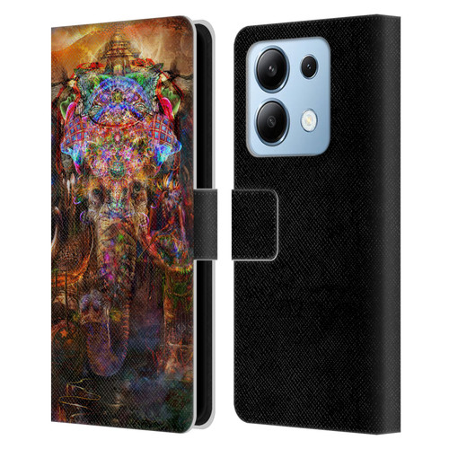 Jumbie Art Gods and Goddesses Ganesha Leather Book Wallet Case Cover For Xiaomi Redmi Note 13/13 Pro 5G